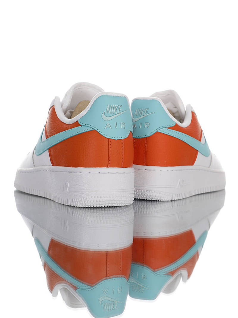 nike air force 1 - Blanco Naranjo Celeste