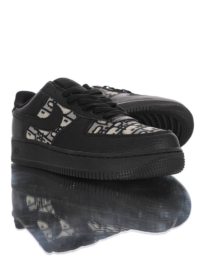nike air force 1 - Negro Gris