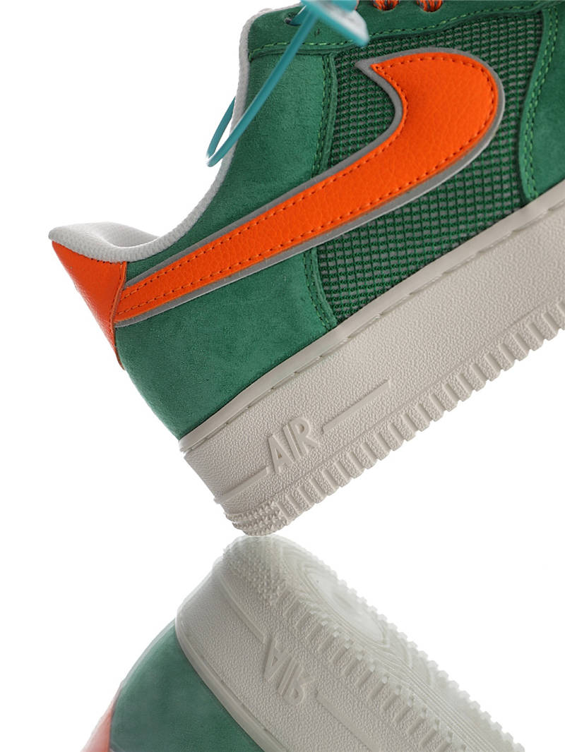nike air force 1 - Verde Naranjo Fluor