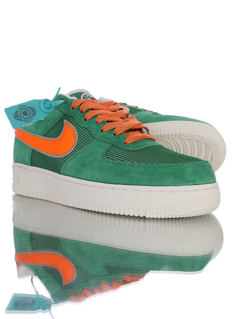 nike air force 1 - Verde Naranjo Fluor