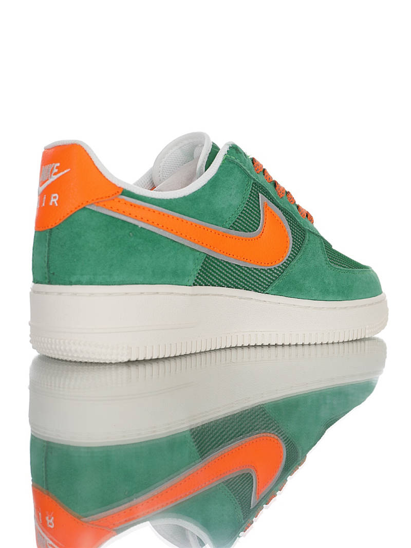 nike air force 1 - Verde Naranjo Fluor