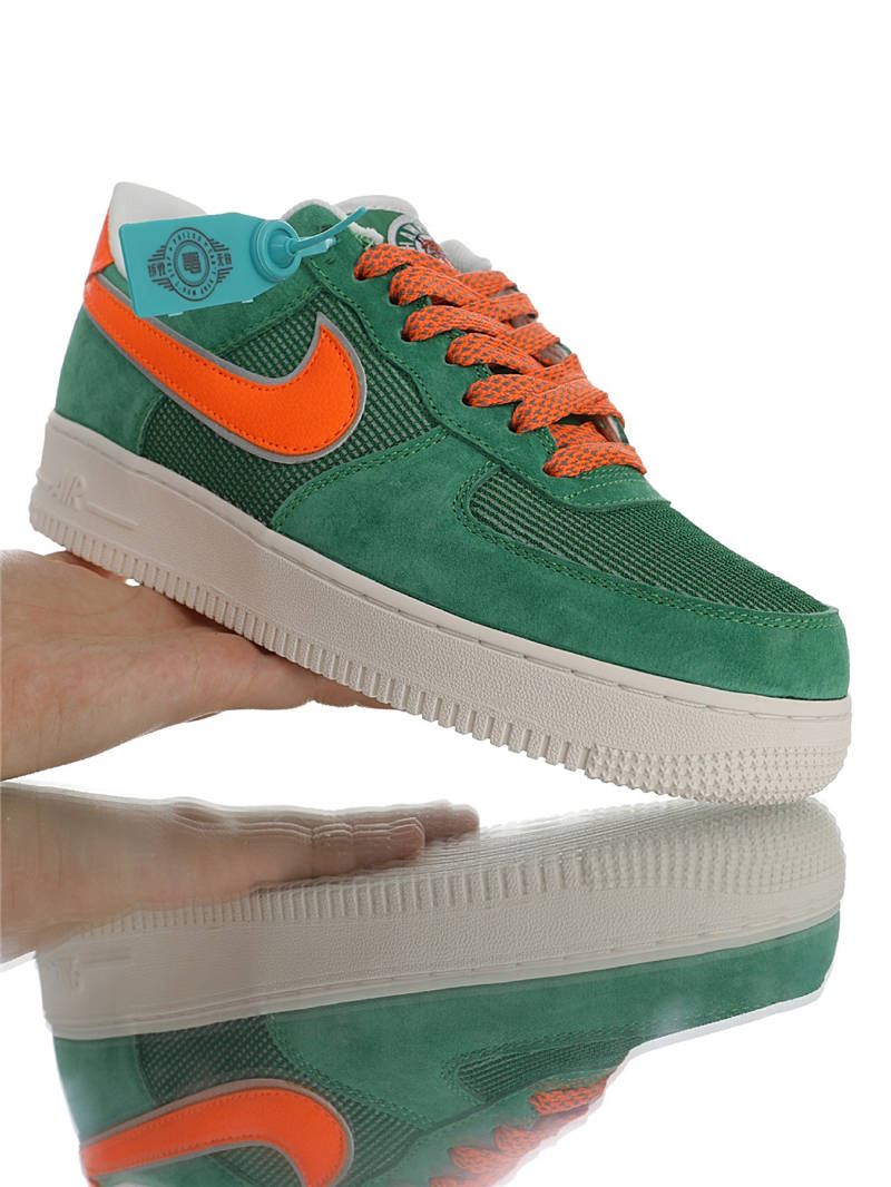 nike air force 1 - Verde Naranjo Fluor