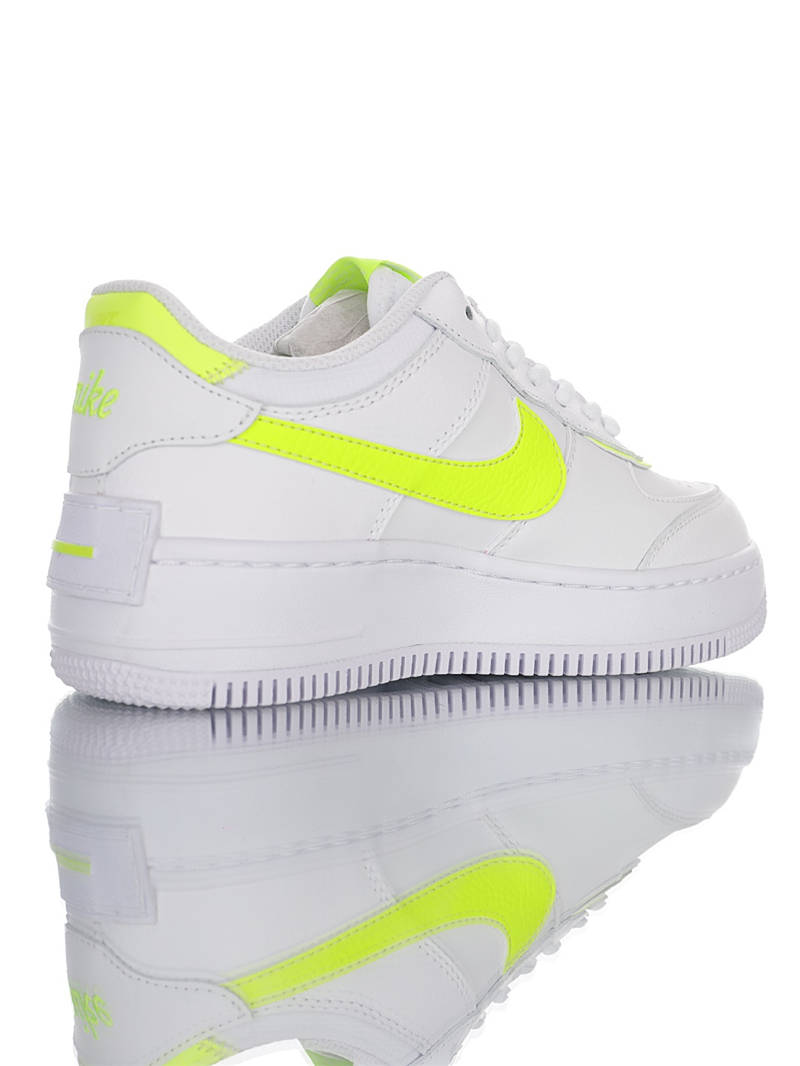 nike air force 1 - Blanco Verde Fluor