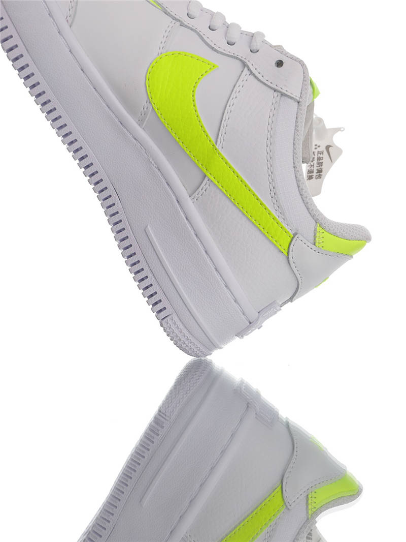 nike air force 1 - Blanco Verde Fluor