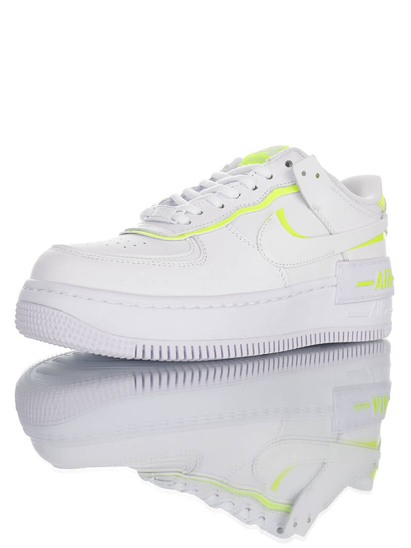 nike air force 1 - Blanco Verde Fluor