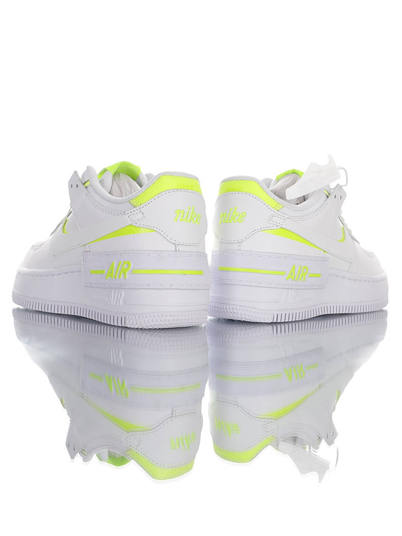 nike air force 1 - Blanco Verde Fluor