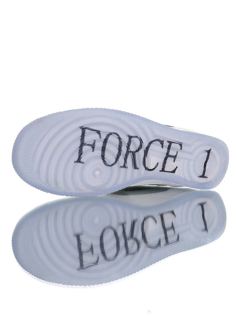 nike air force 1 - Blanco Negro Gris