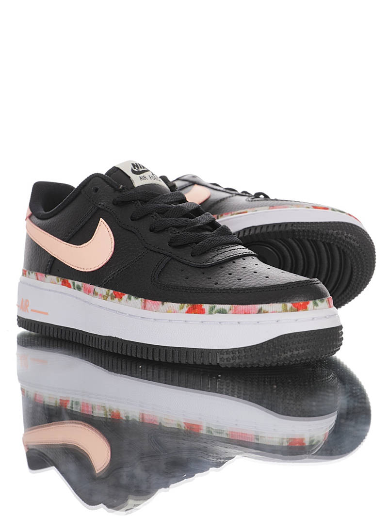nike air force 1 - Negro Durazno Arcoiris