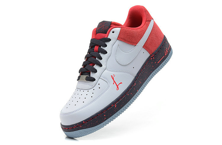nike air force 1 - Blanco Rojo Negro