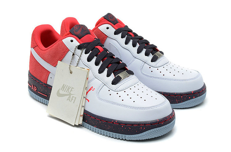 nike air force 1 - Blanco Rojo Negro