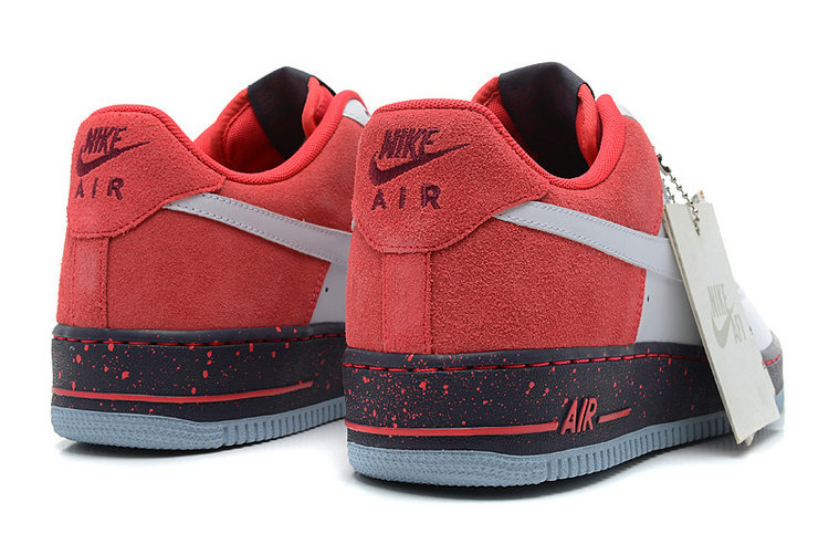 nike air force 1 - Blanco Rojo Negro