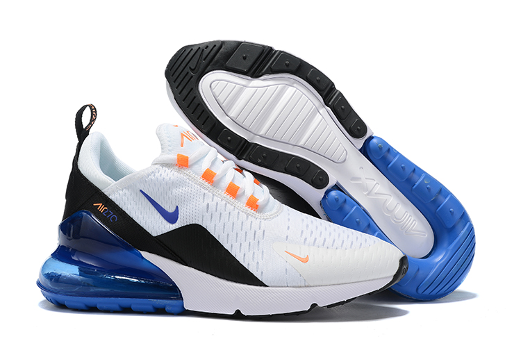 nike air max 270 - Blanco Naranjo Azul Negro