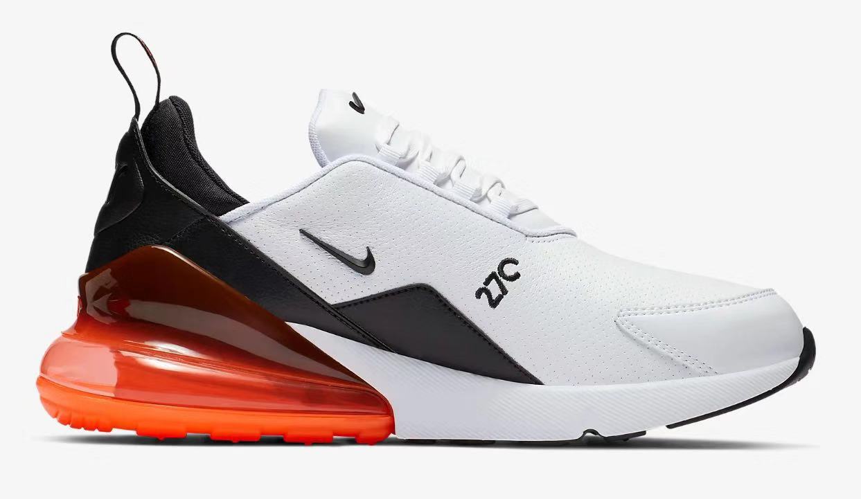 nike air max 270 - Blanco Negro Naranjo