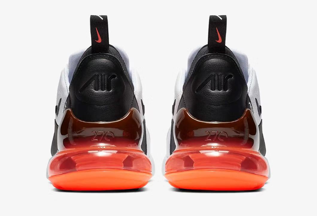 nike air max 270 - Blanco Negro Naranjo
