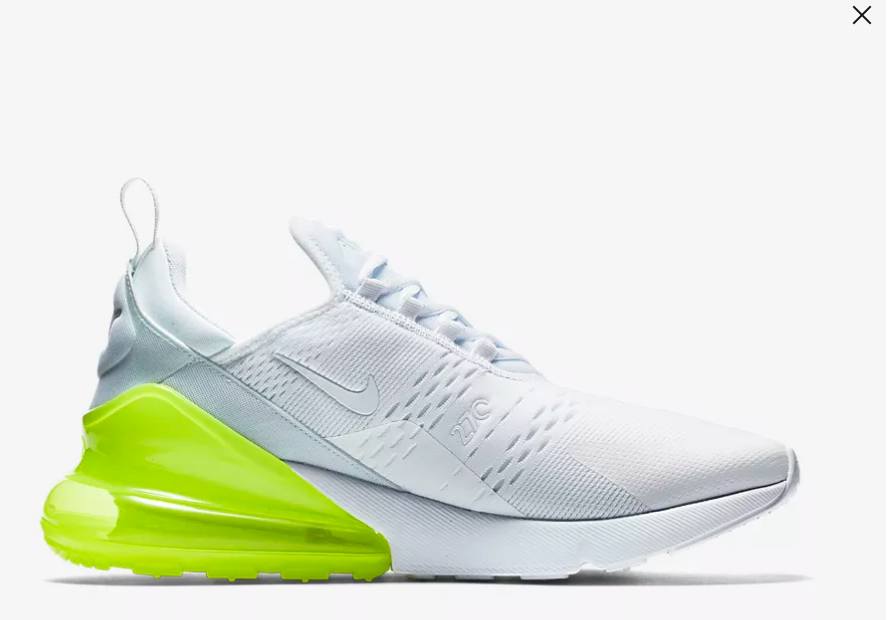 nike air max 270 - Blanco Naranjo Transparente