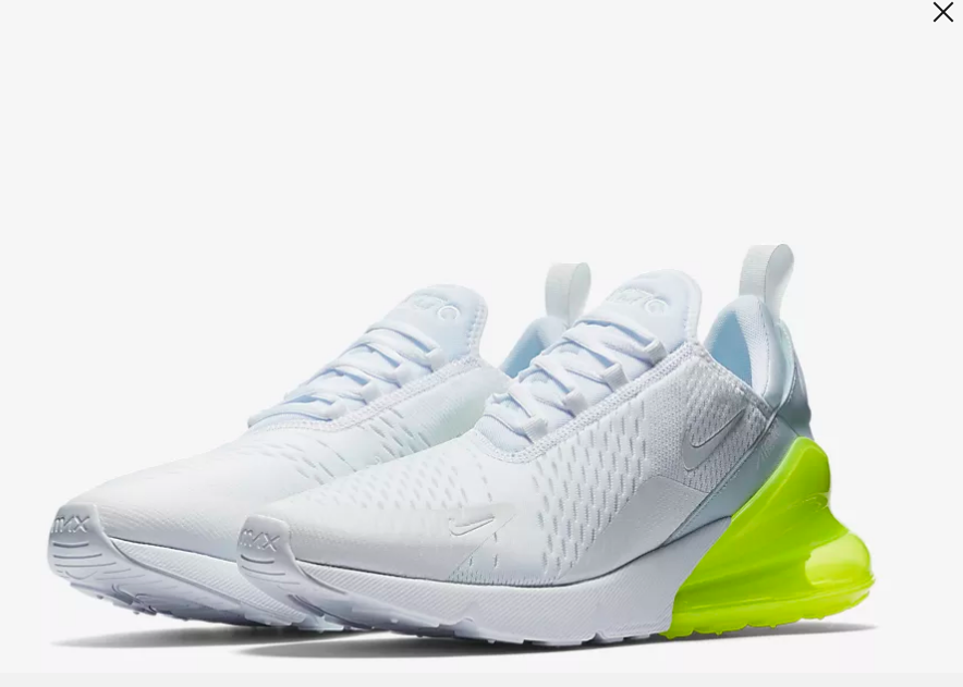 nike air max 270 - Blanco Naranjo Transparente