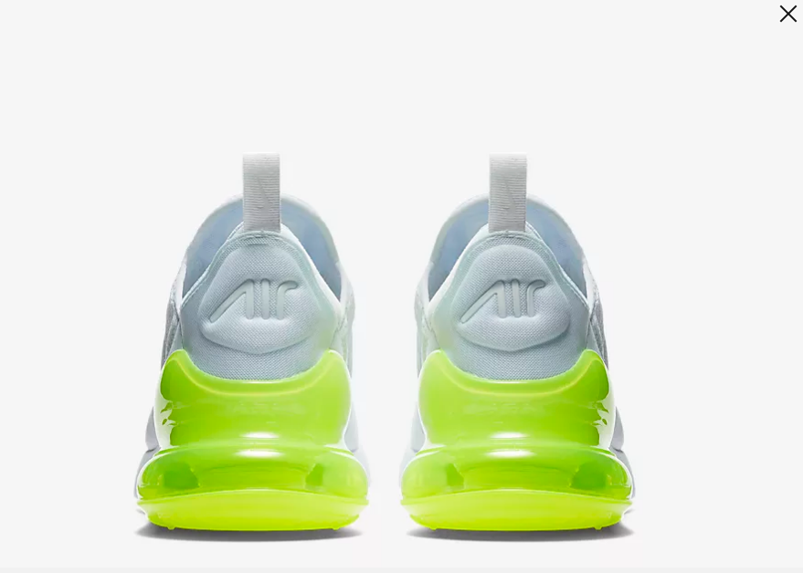 nike air max 270 - Blanco Naranjo Transparente