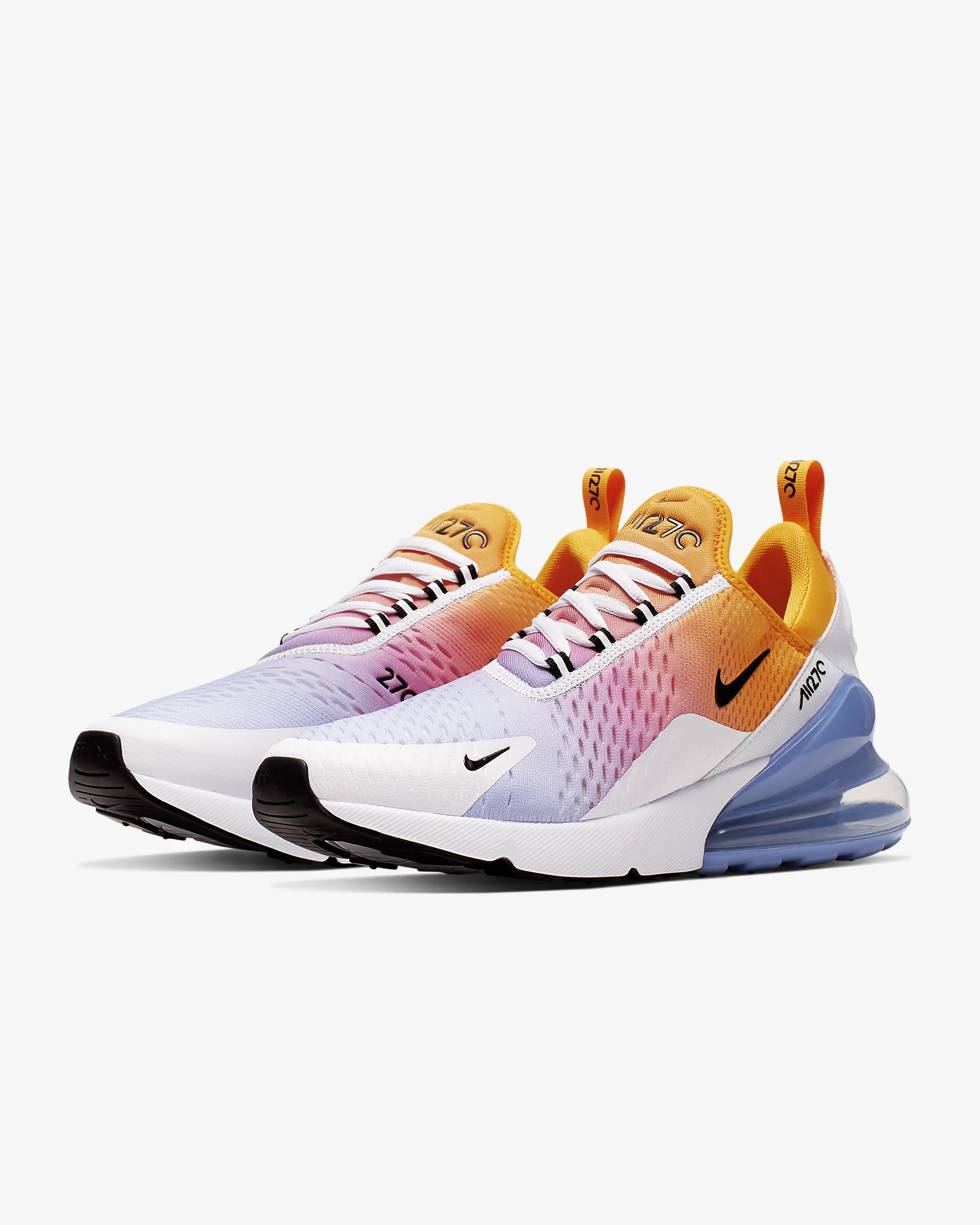 nike air max 270 - Naranjo Azul Rosado Blanco