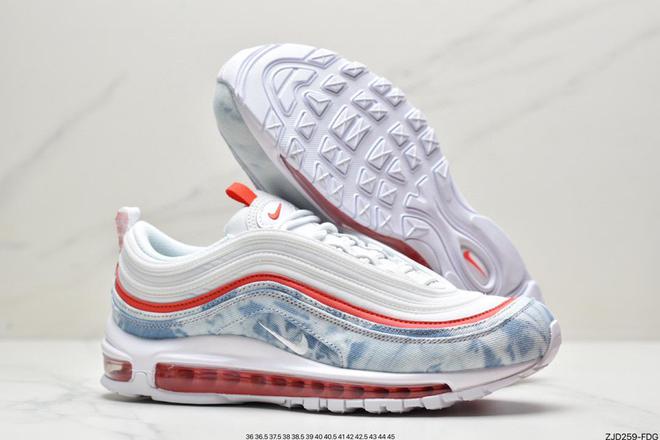 nike air max 97 - Blanco Celeste Rojo