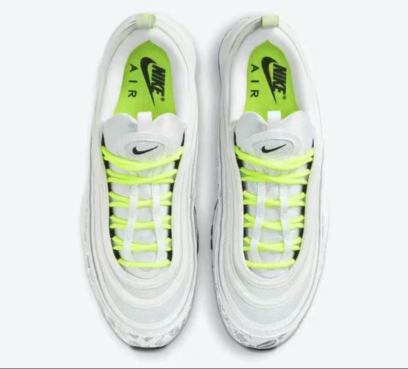 nike air max 97 - Blanco Verde Fluor