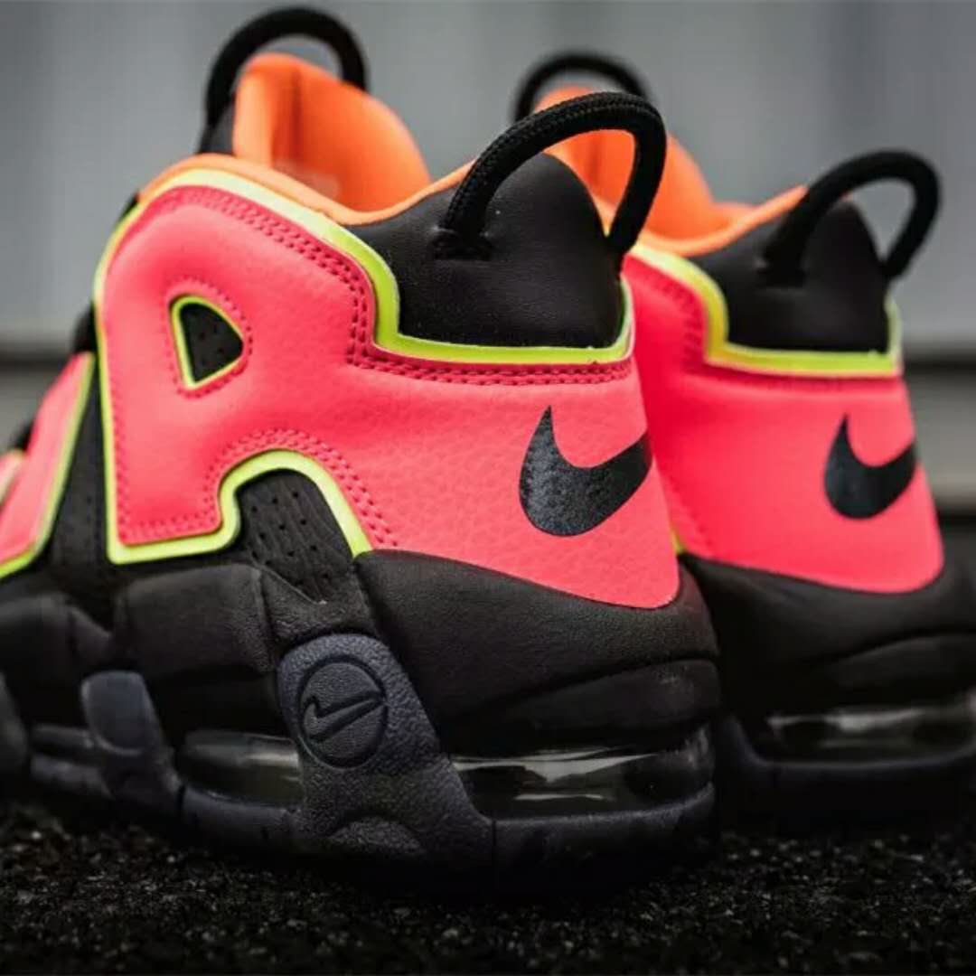 nike air more uptempo - Negro Rojo Amarillo