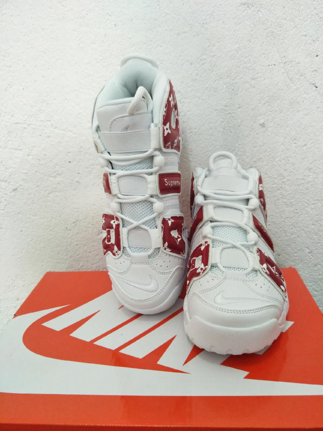 nike air more uptempo - Blanco Rojo