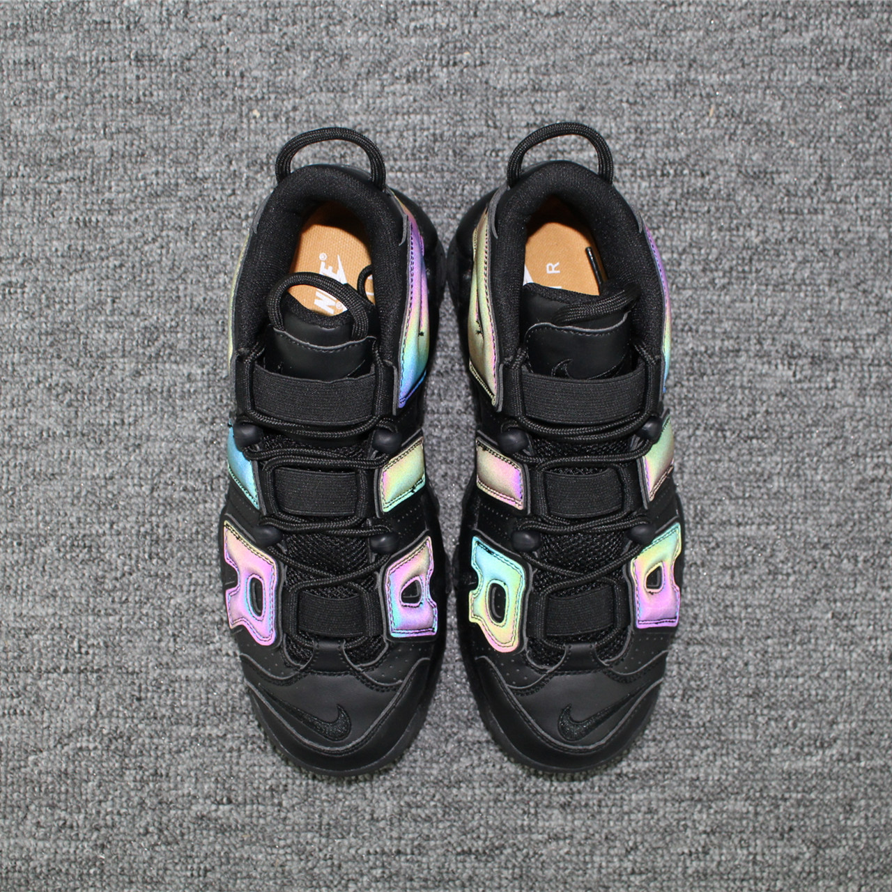nike air more uptempo - Negro Arcoiris