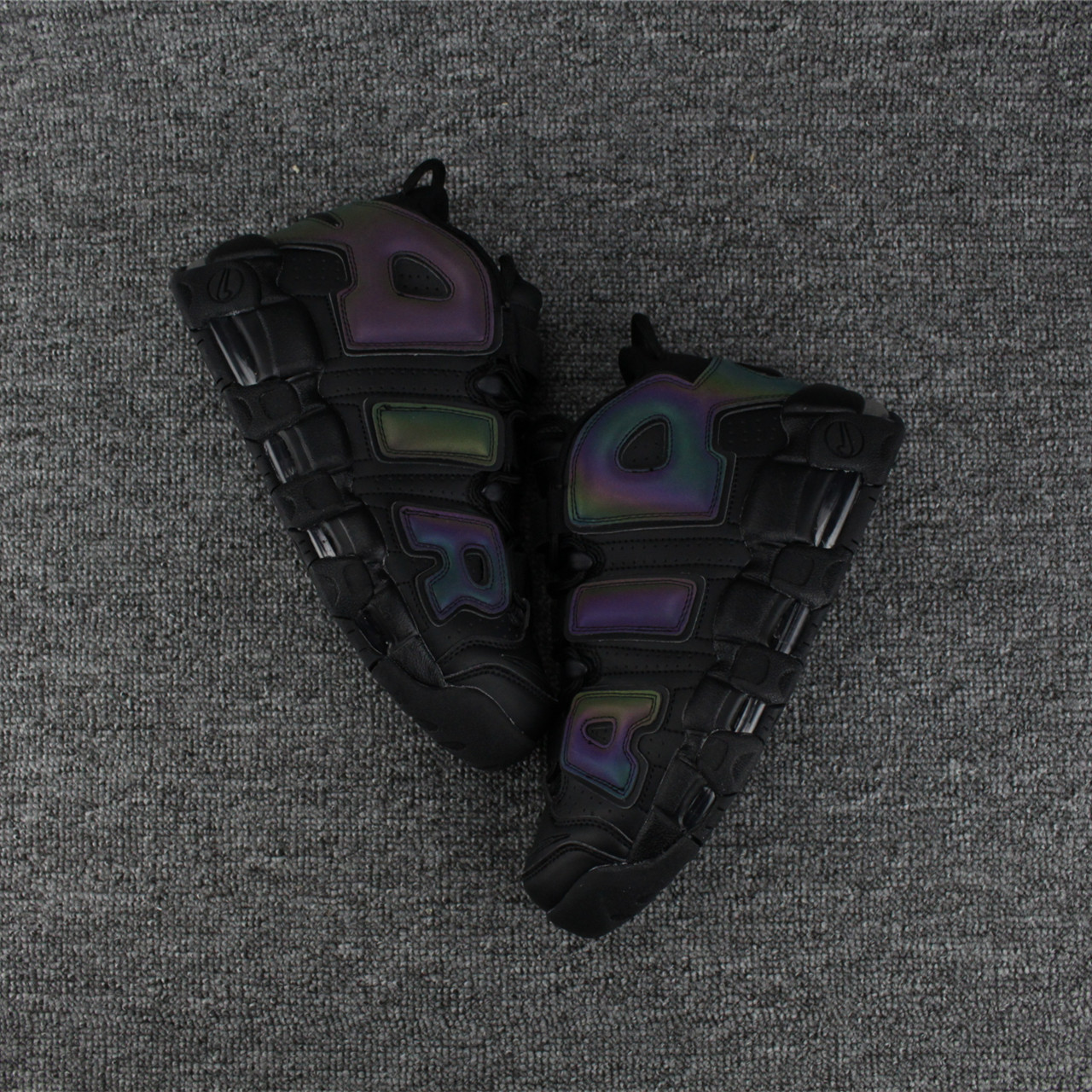 nike air more uptempo - Negro Arcoiris