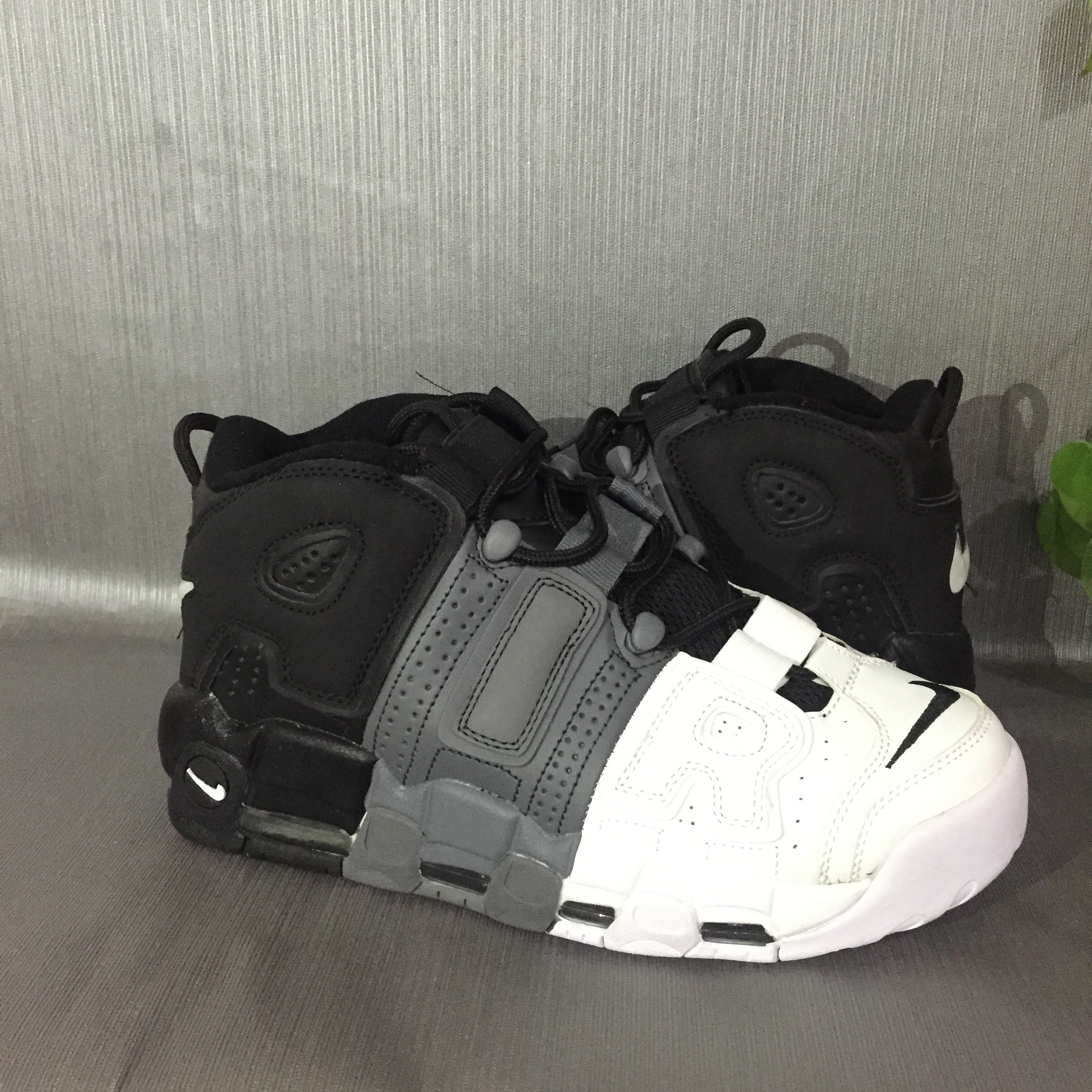 nike air more uptempo - Blanco Gris Negro