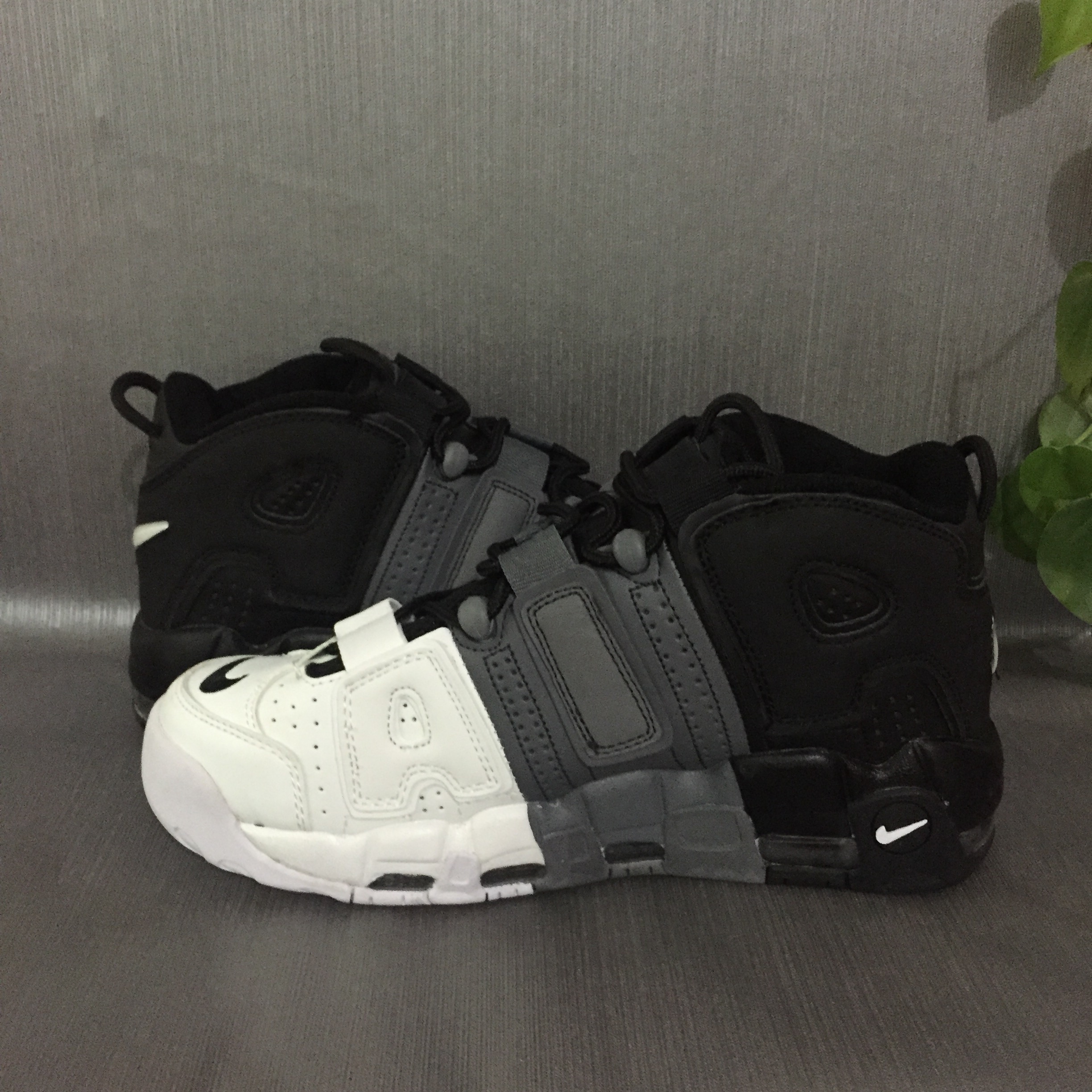 nike air more uptempo - Blanco Gris Negro