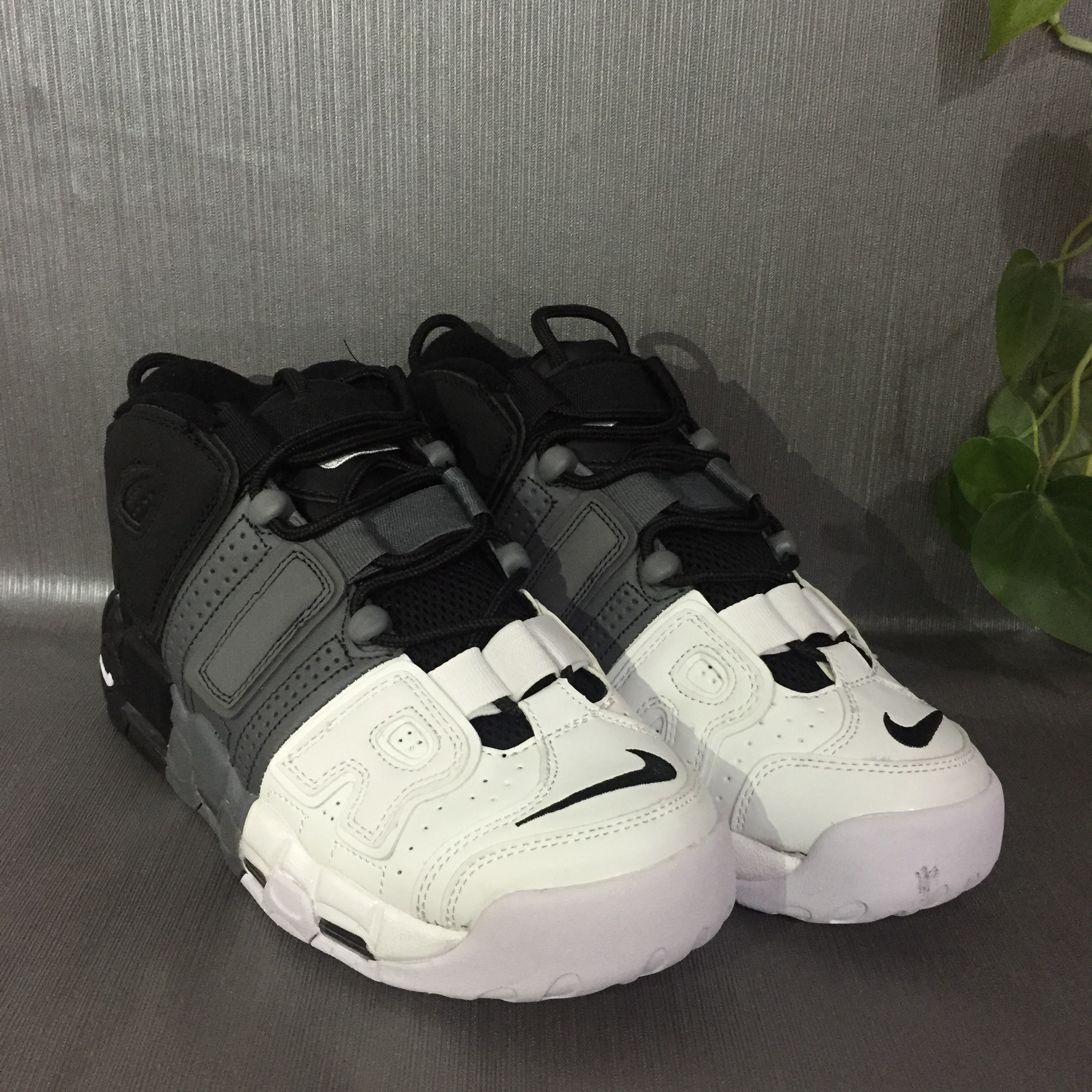 nike air more uptempo - Blanco Gris Negro