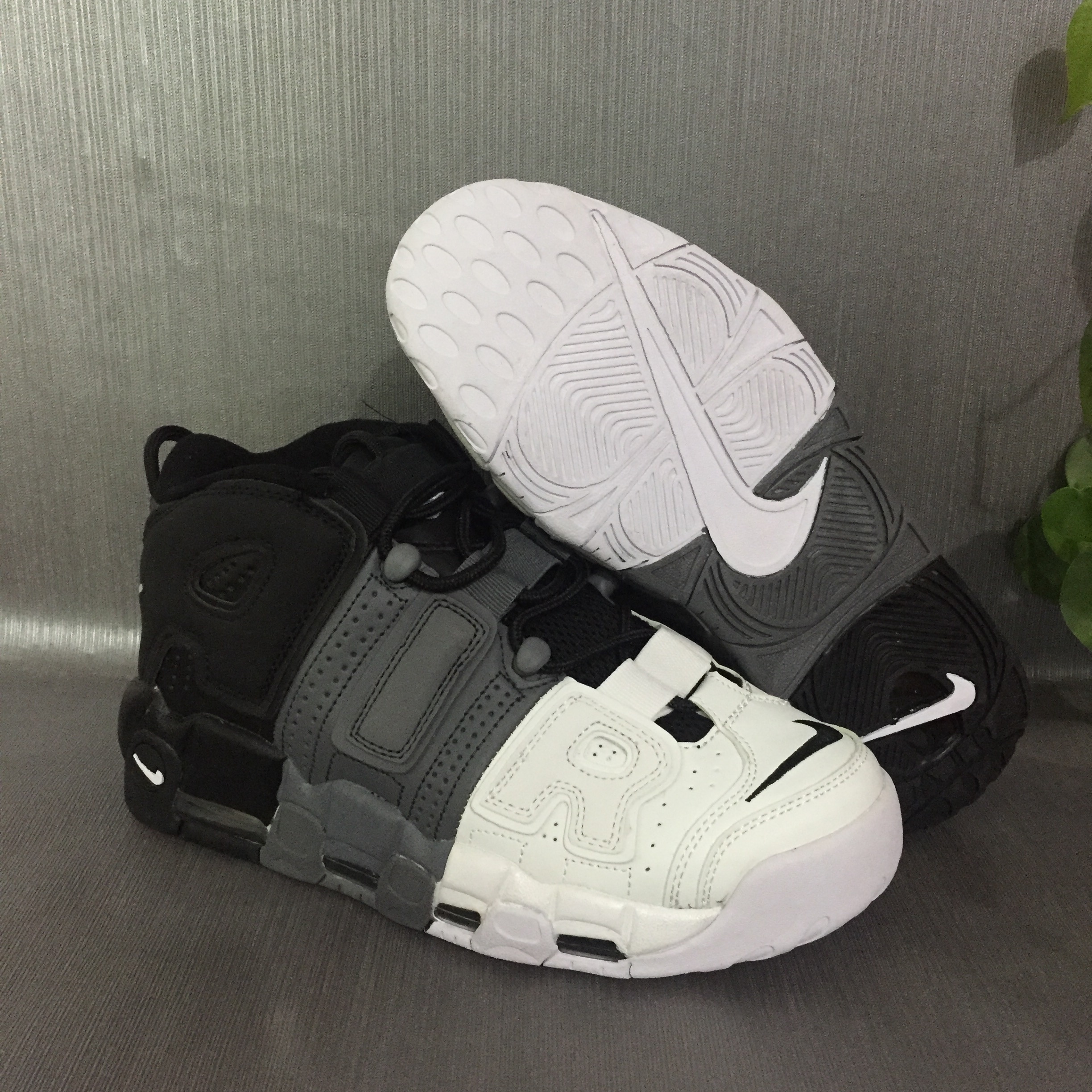 nike air more uptempo - Blanco Gris Negro