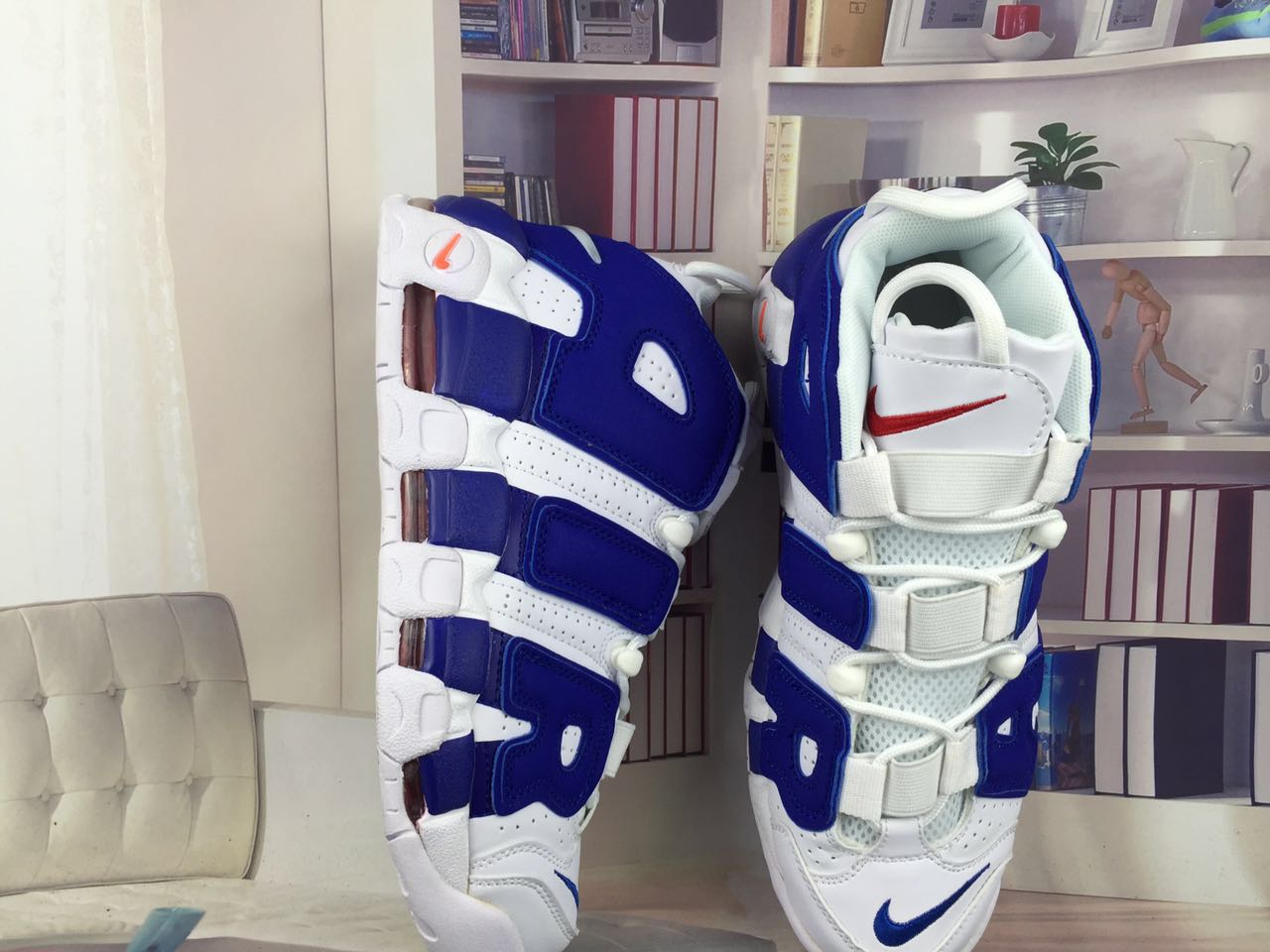nike air more uptempo - Blanco Azul