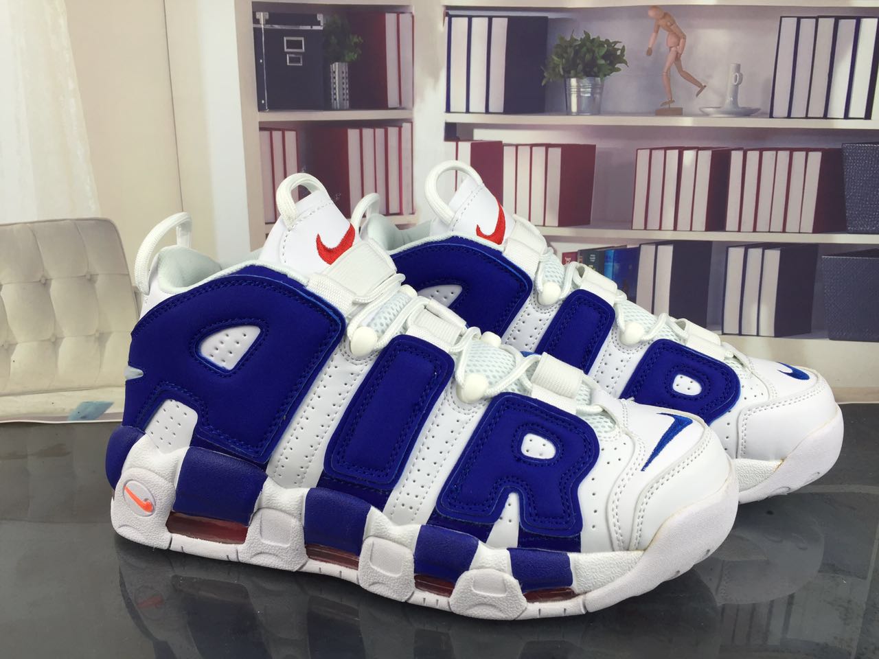 nike air more uptempo - Blanco Azul