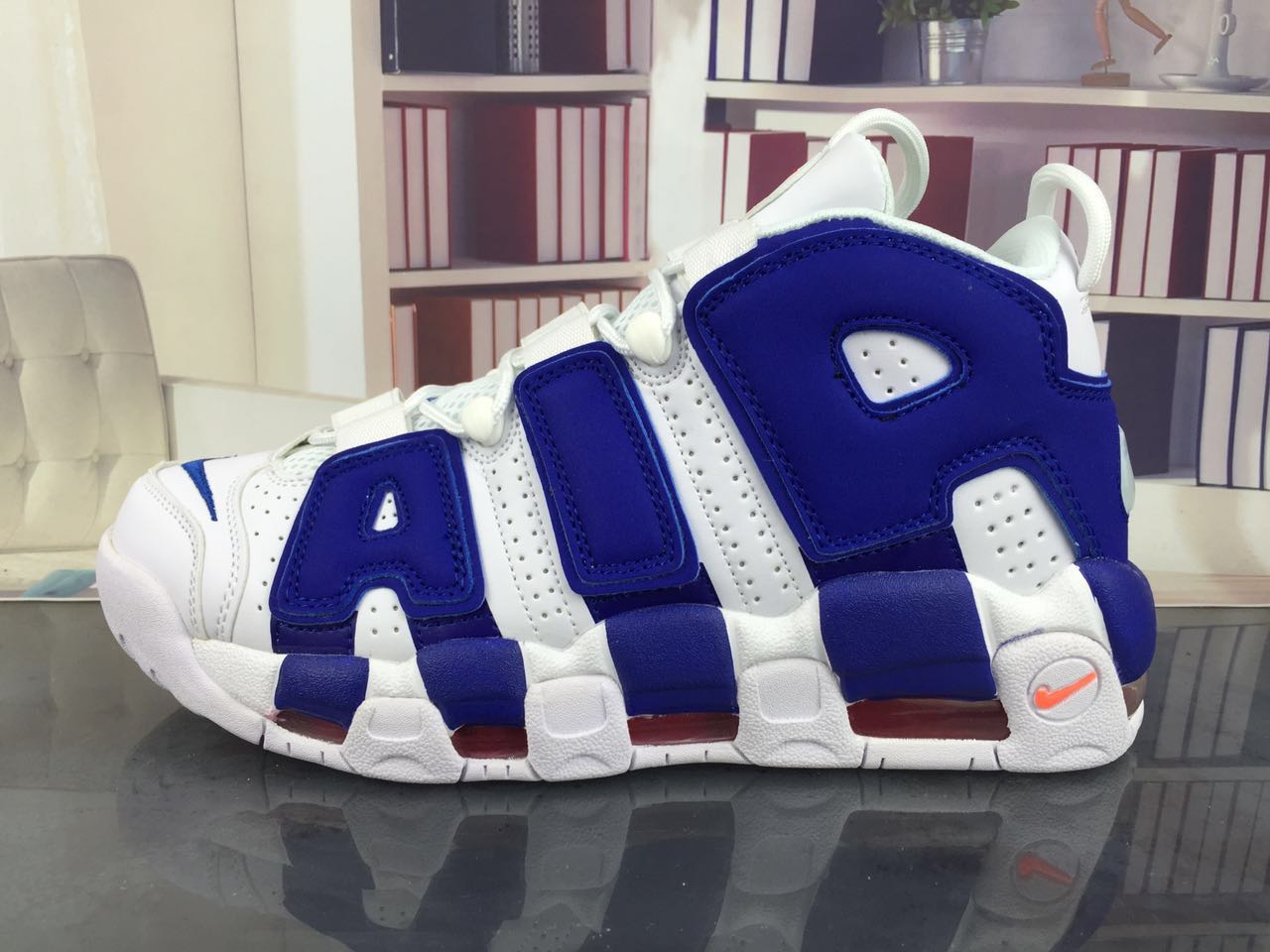 nike air more uptempo - Blanco Azul