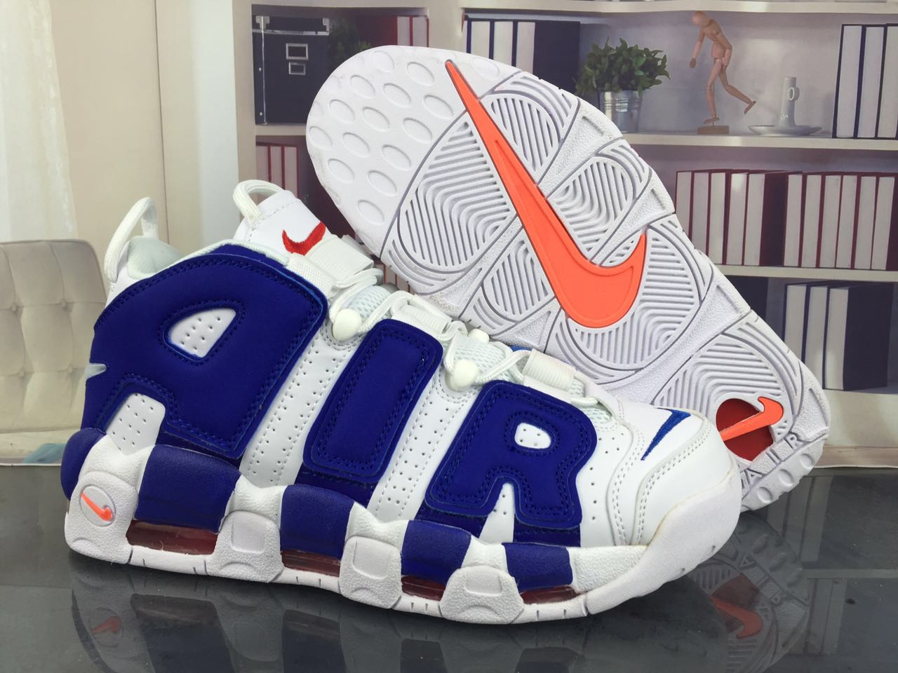 nike air more uptempo - Blanco Azul