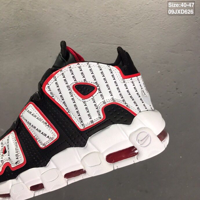 nike air more uptempo - Negro Blanco Rojo