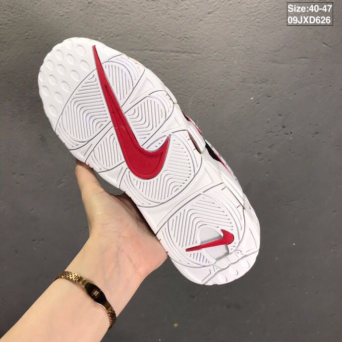 nike air more uptempo - Negro Blanco Rojo