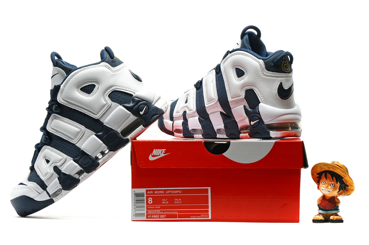 nike air more uptempo - Azul Blanco