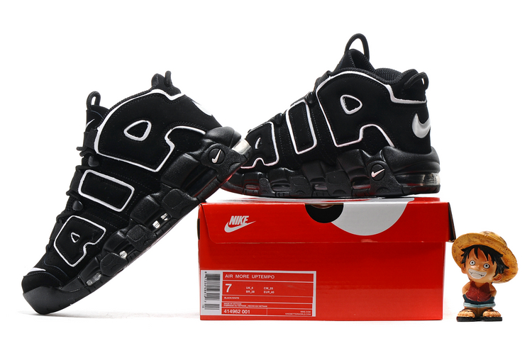 nike air more uptempo - Negro Blanco