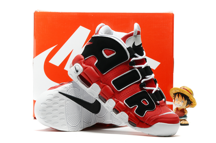 nike air more uptempo - Rojo Negro Blanco