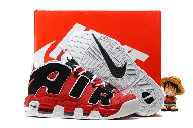 nike air more uptempo - Rojo Negro Blanco