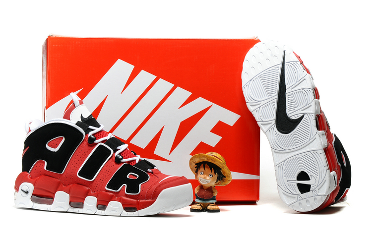 nike air more uptempo - Rojo Negro Blanco