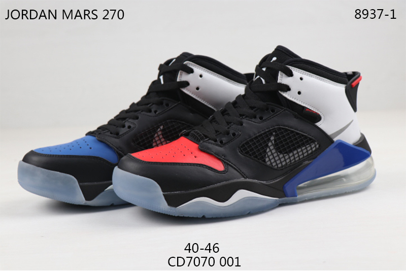 jordan jordan mars 270 - Negro Blanco Rojo Azul Transparente