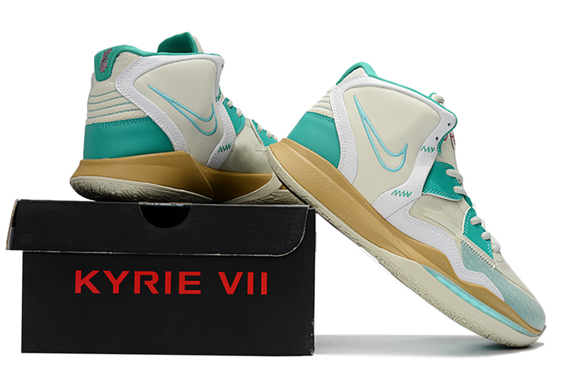 nike kyrie 7 - Blanco Menta Dorado
