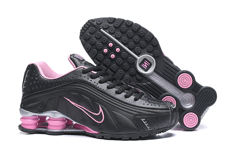 nike shox r4 - Negro Rosado