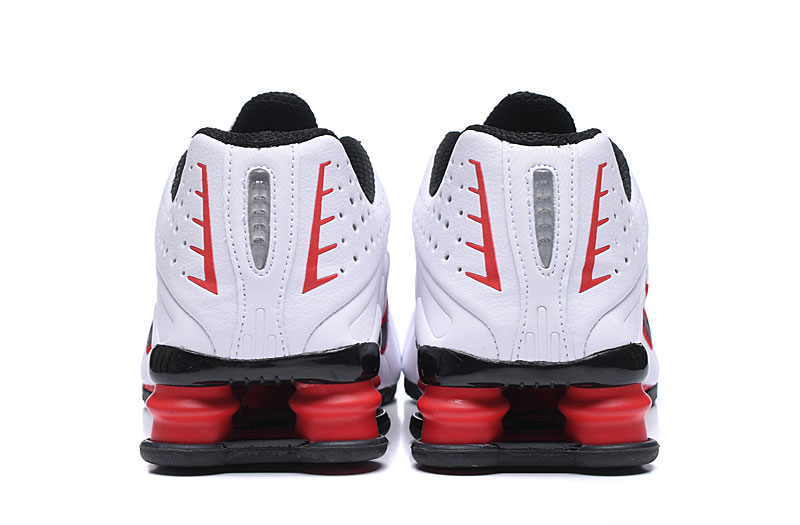 nike shox r4 - Blanco Rojo