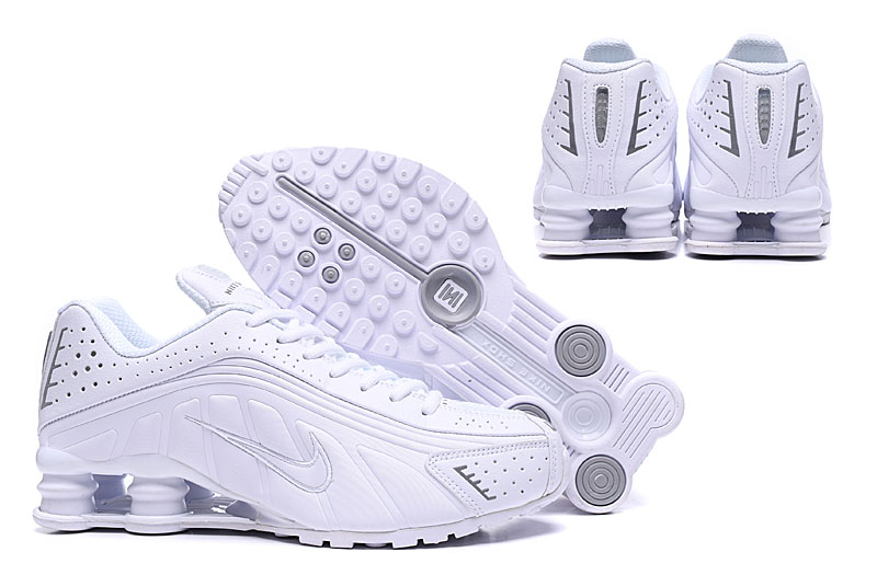 nike shox r4 - Blanco