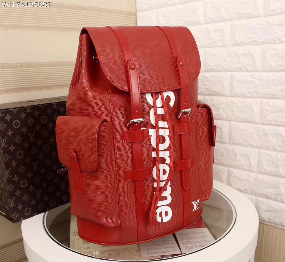 supreme louis vuitton - Rojo