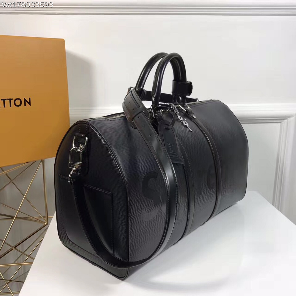 supreme louis vuitton - Negro